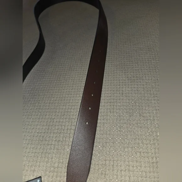 New Nike Reversible Men's Black & Brown XL 42-44 silver texture belt buckle - Picture 5 of 16